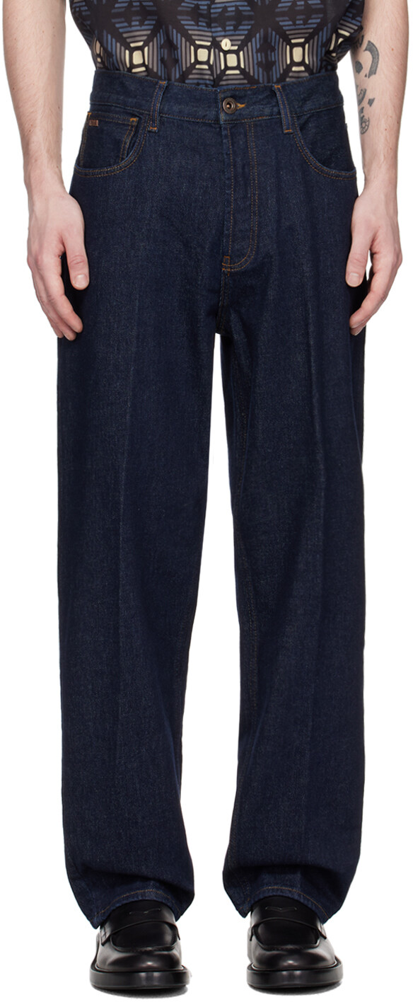 

Темно-синие джинсы J74 Emporio Armani