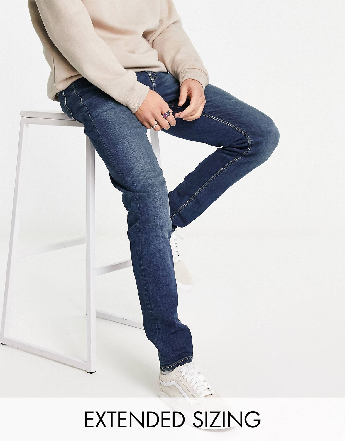 

Темно-синие джинсы скинни ASOS DESIGN