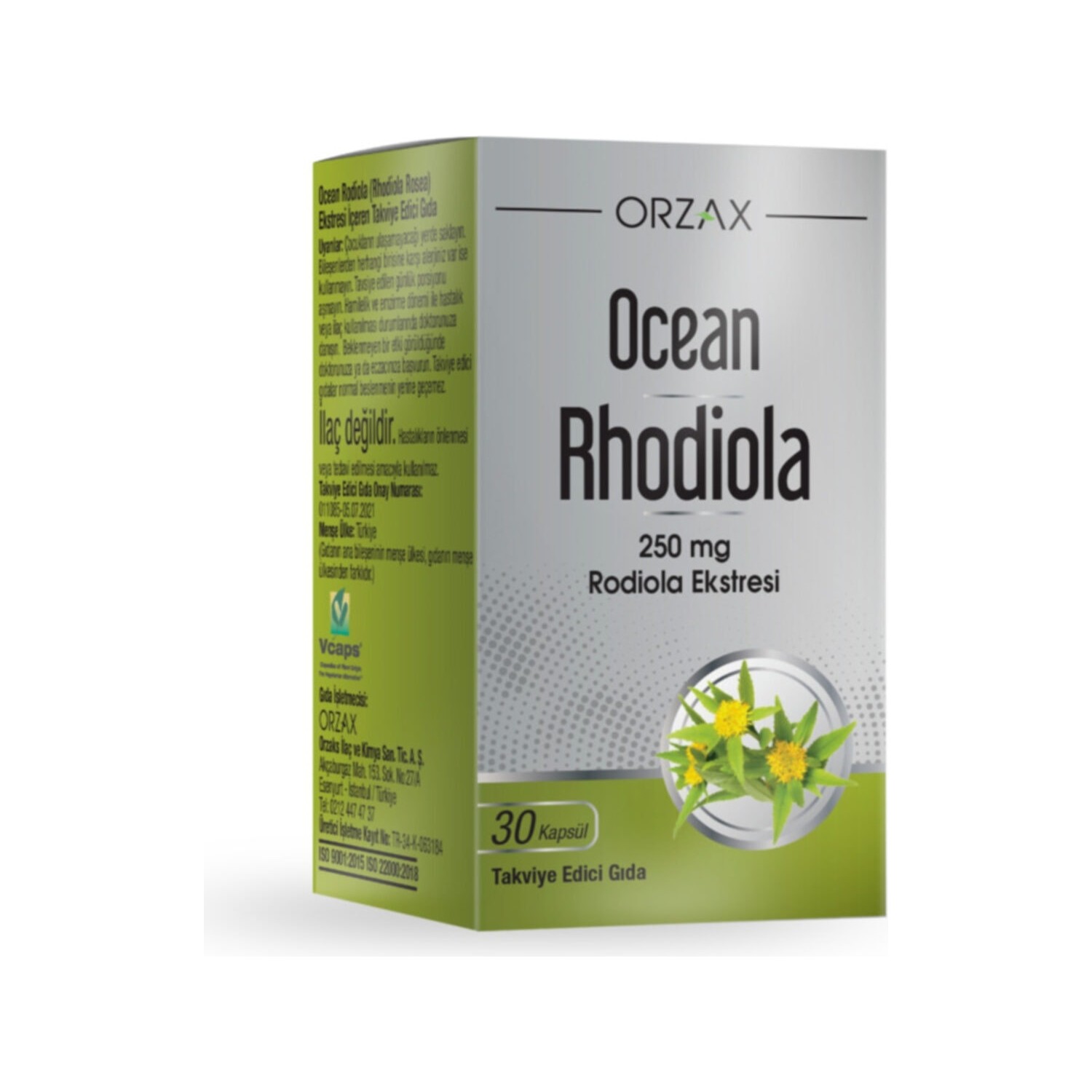 Пищевая добавка Ocean Supplement Ocean Rhodiola 250 мг метабиотик 250 мг 30 капсул компас здоровья