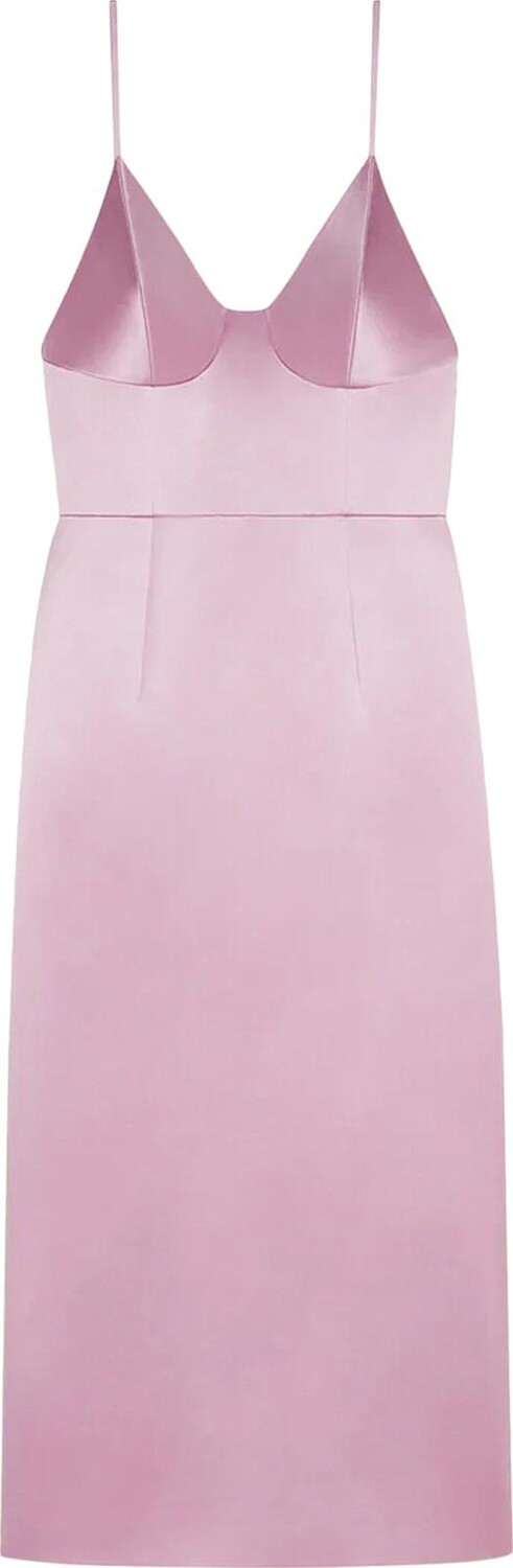 

Платье Gucci Silk Duchesse Midi-Length Dress 'Vintage Mauve', розовый