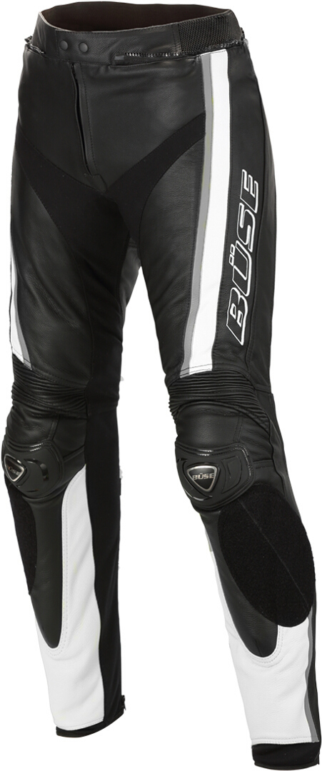 Штаны кожаные мотоциклетные Büse Mille, черный брюки кожаные мотоциклетные женские büse mille черный