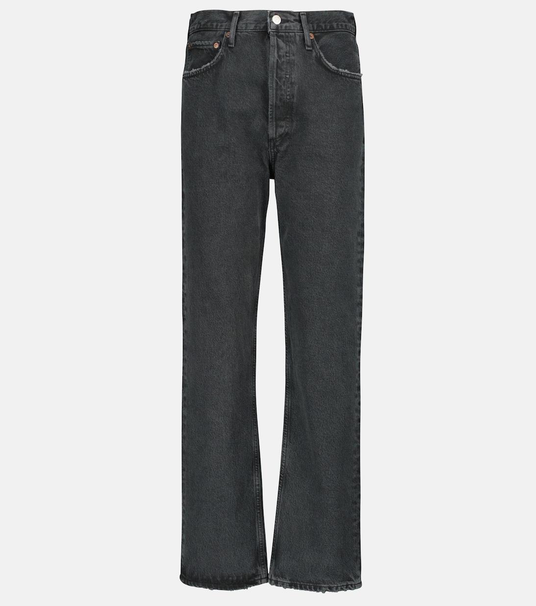 цена Прямые джинсы 90-х Pinch с высокой посадкой AGOLDE, черный