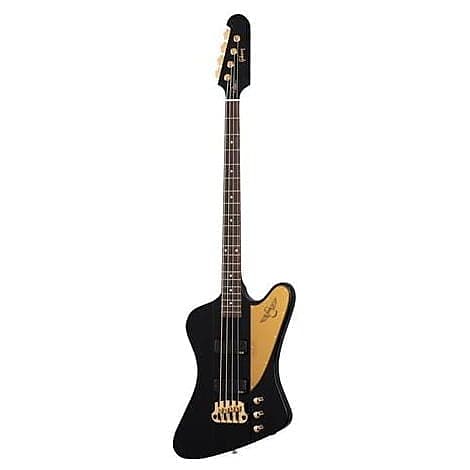 Бас-гитара Gibson Rex Brown Thunderbird Ebony с футляром Rex Brown Thunderbird Bass Guitar Ebony with Case