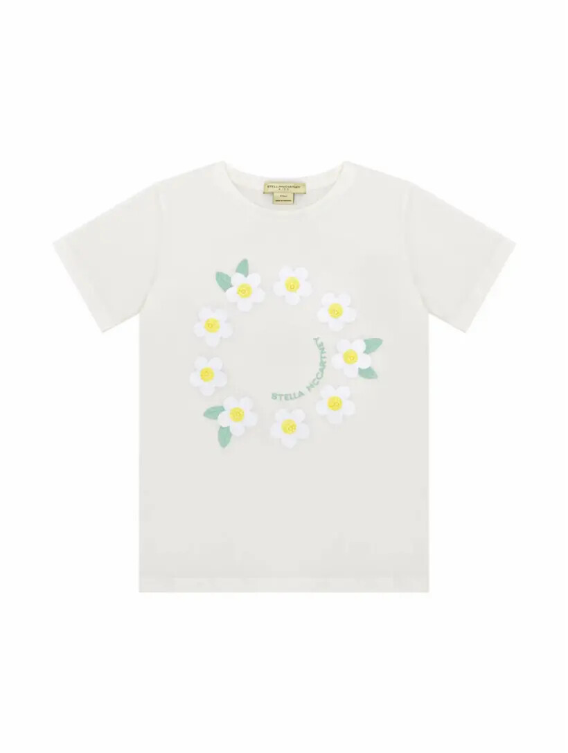 

Хлопковая футболка с принтом Stella McCartney
