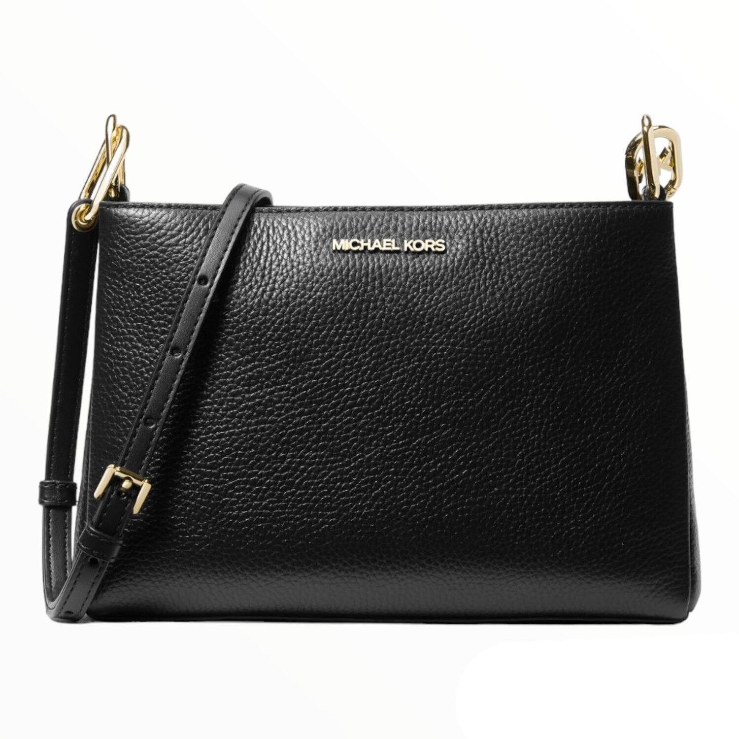 

Сумка Michael Michael Kors Trisha Medium Pebbled Leather Crossbody, черный