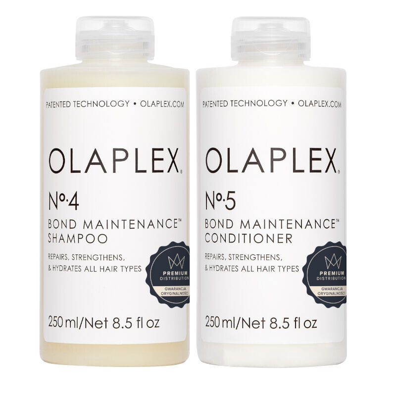 

Olaplex Bond Maintenance набор: восстанавливающий шампунь для волос No. 4, 250 мл + Восстанавливающий кондиционер № 5, 250 мл