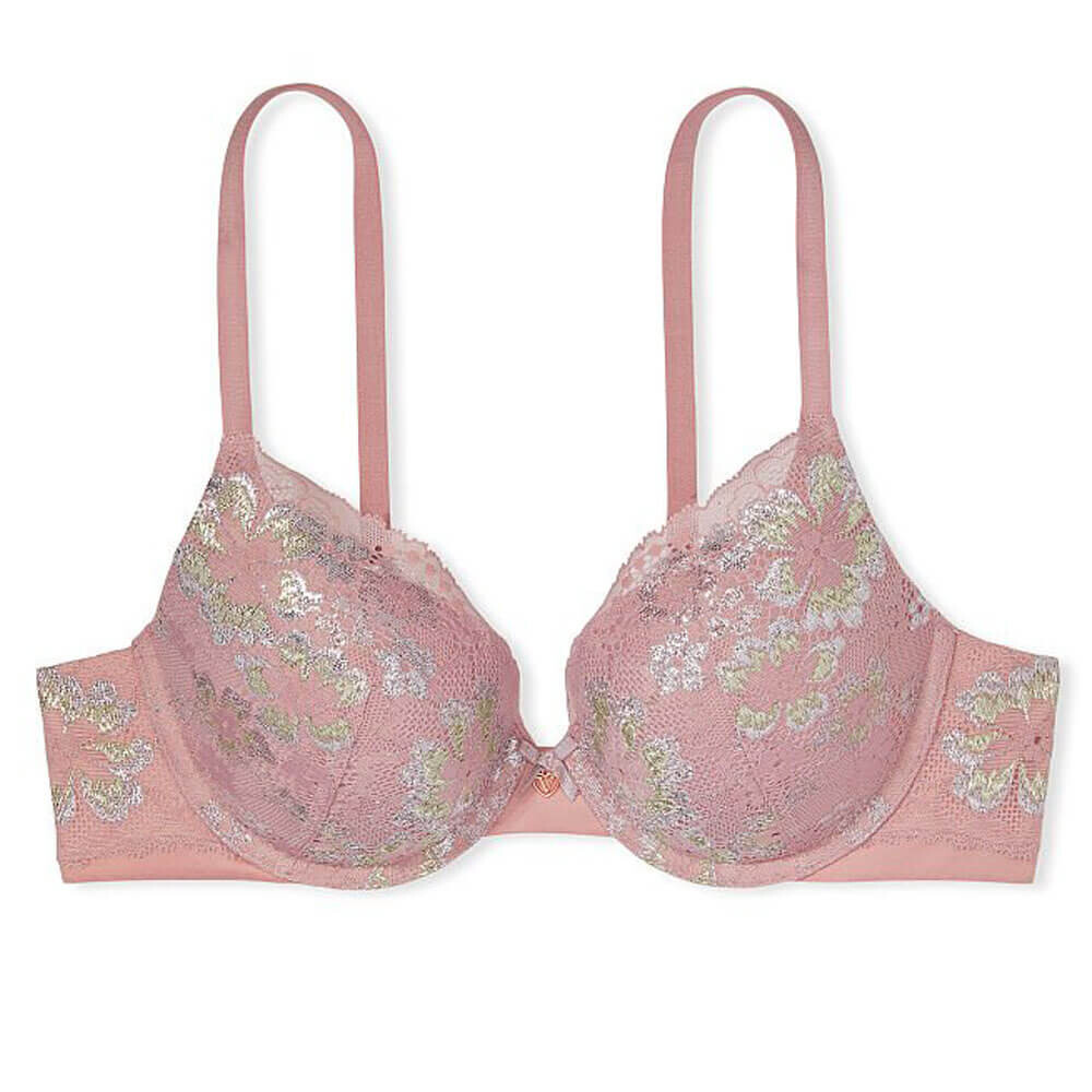 

Бюстгальтер с эффектом пуш-ап Victoria's Secret Body by Victoria Perfect Shape, сиренево-розовый