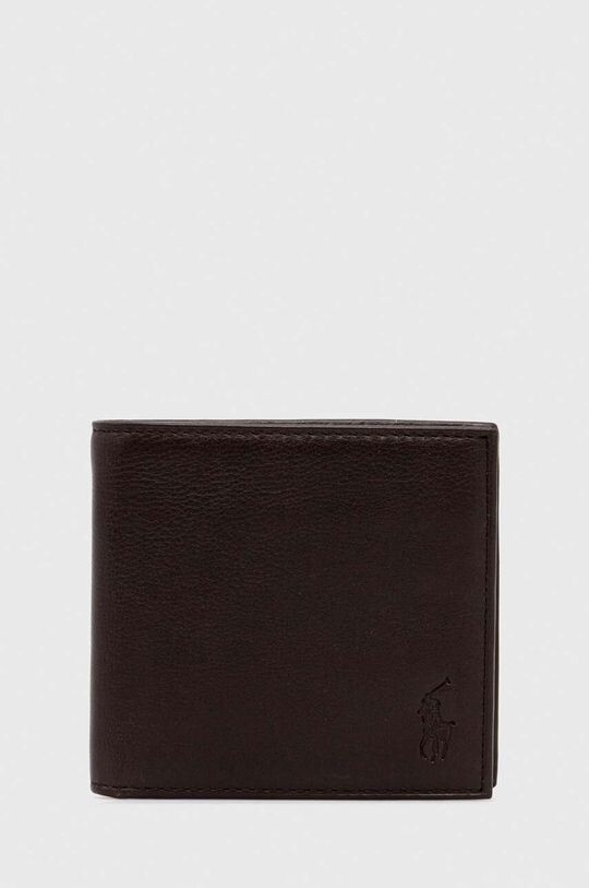

Кожаный кошелек Polo Ralph Lauren, коричневый