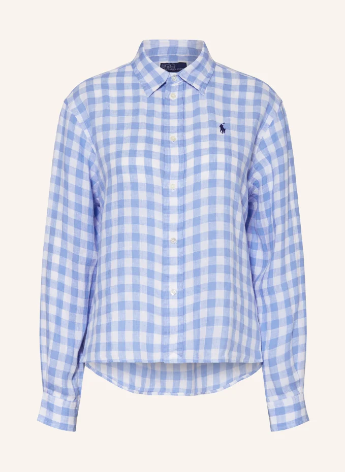 

Льняная блузка-рубашка Polo Ralph Lauren, белый