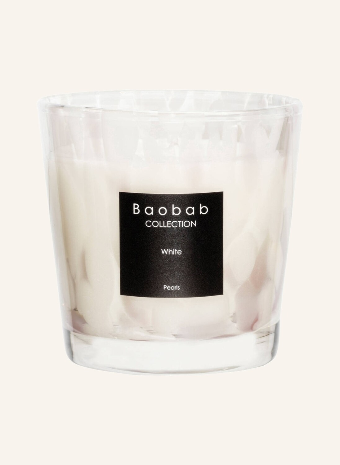 

Ароматическая свеча white pearls высота: 9 см. Baobab Collection, белый