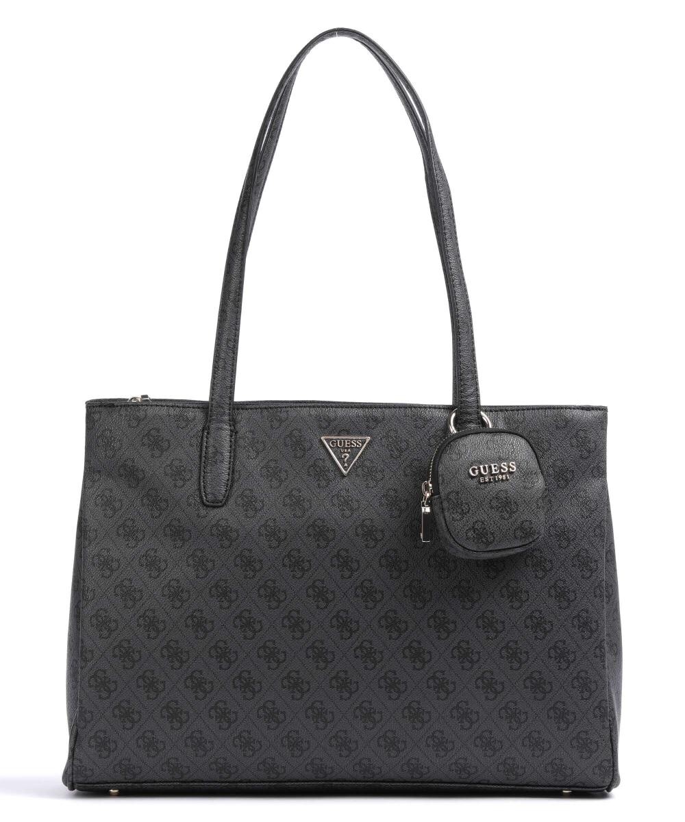 

Шоппер Power Play из искусственной кожи Guess, серый