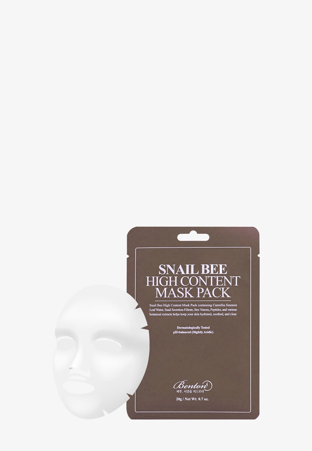 

Маска для лица Snail Bee High Content Mask 2 Pack Benton, цвет neutral