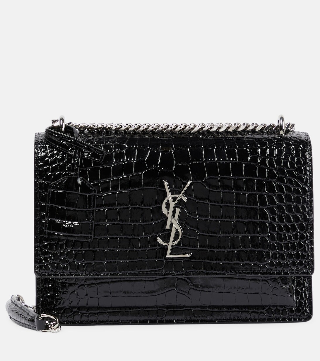 

Сумка Sunset из кожи среднего размера Saint Laurent, черный