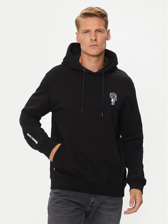 

Толстовка regular fit Karl Lagerfeld, черный