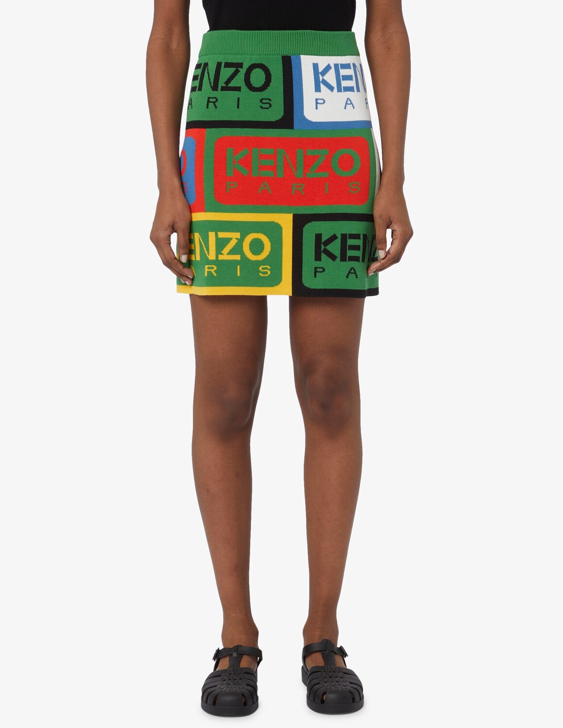 

Трикотажная юбка с логотипом Kenzo, разноцветный