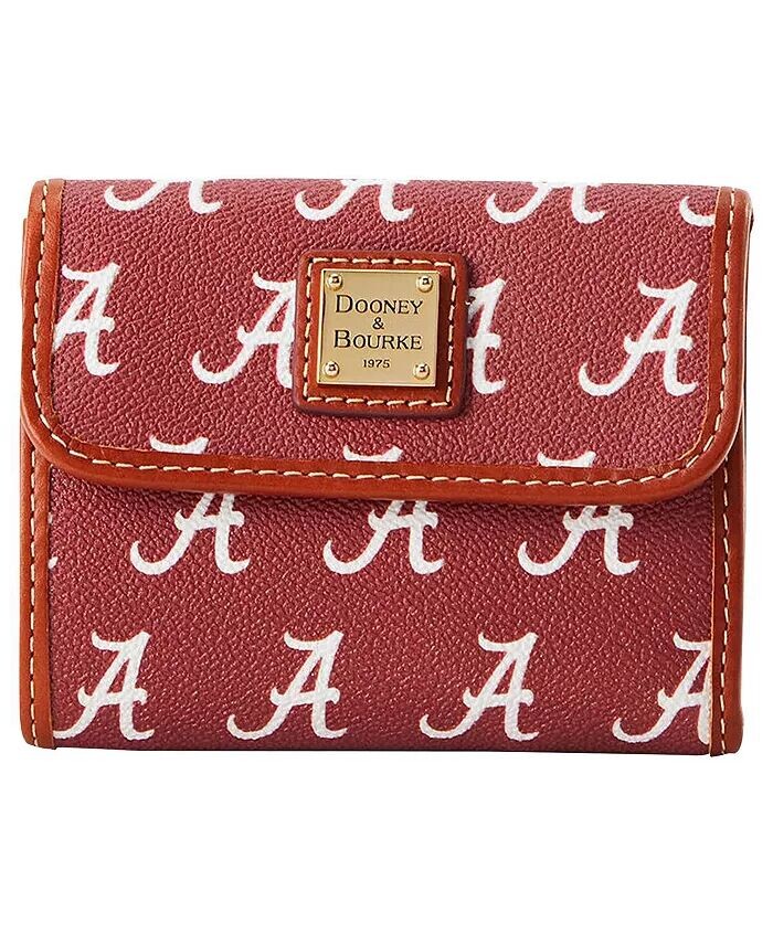 

Женский кошелек для кредитных карт Alabama Crimson Tide с клапаном Dooney & Bourke, красный