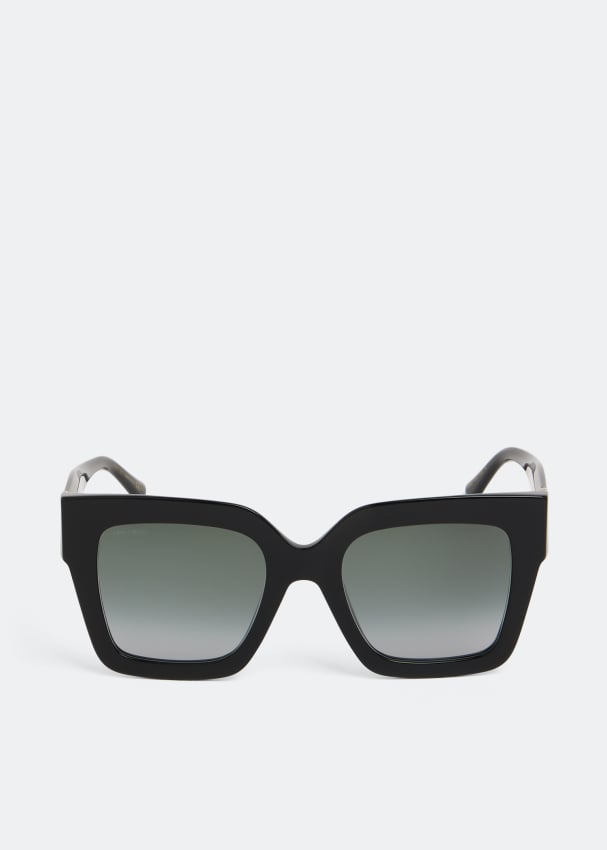 Солнечные очки JIMMY CHOO Edna sunglasses, черный солнечные очки jimmy choo auri sunglasses черный