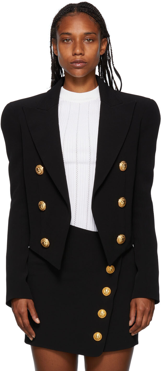 

Черный блейзер Spencer Balmain