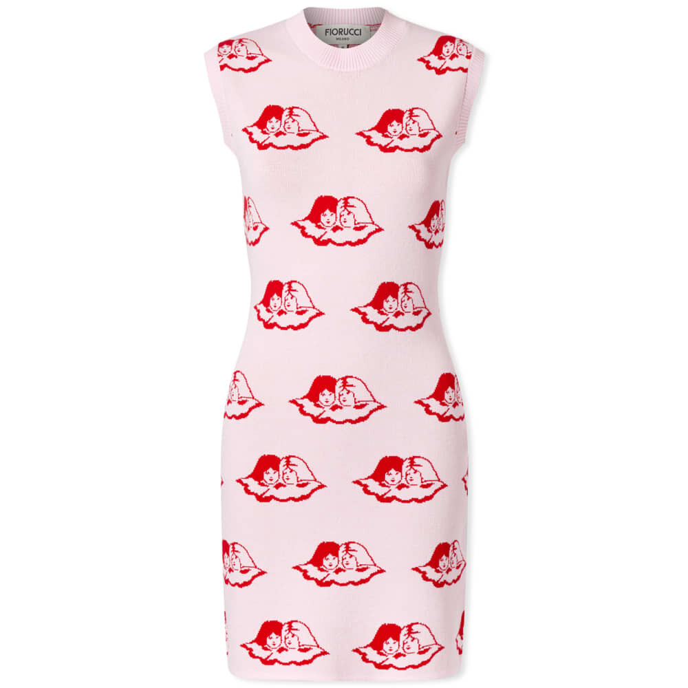 

Трикотажное мини-платье Angel с интарсией Fiorucci