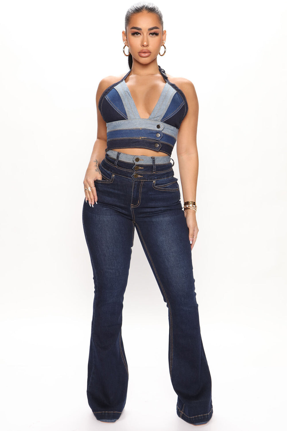 

Джинсы Fashion Nova V26536, деним