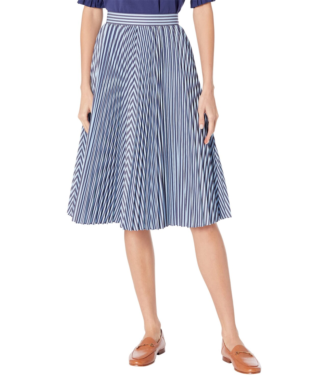 

Юбка Kate Spade New York, Pastry Stripe Pleated Skirt