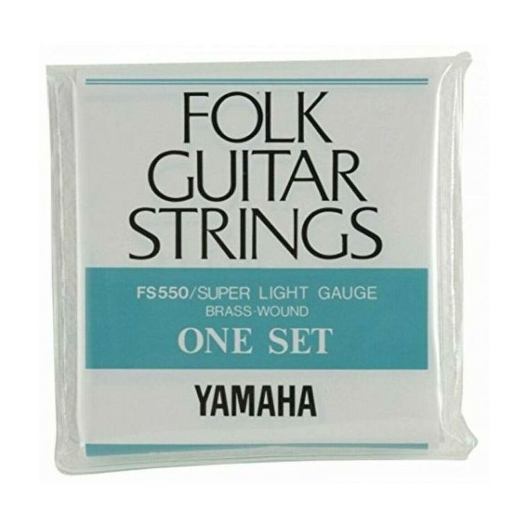 цена Струны Yamaha FS550 для фолк-гитары латунная обмотка (10-46 Super Light Gauge)