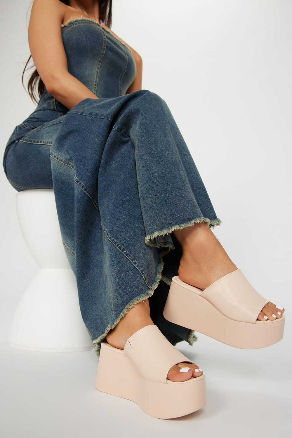 

Туфли танкетки Fashion Nova FLORAB, бежевый