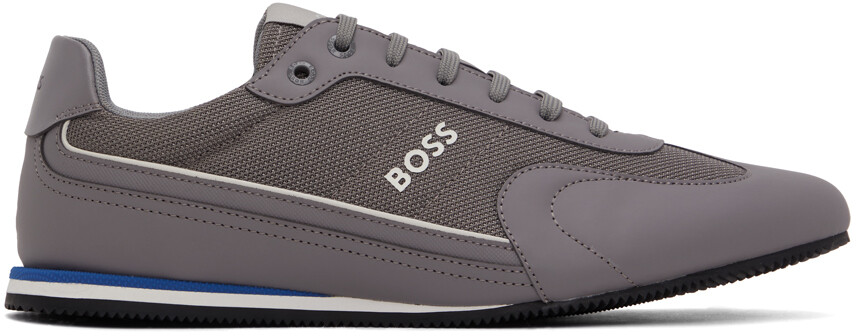

Серые кроссовки со вставками BOSS