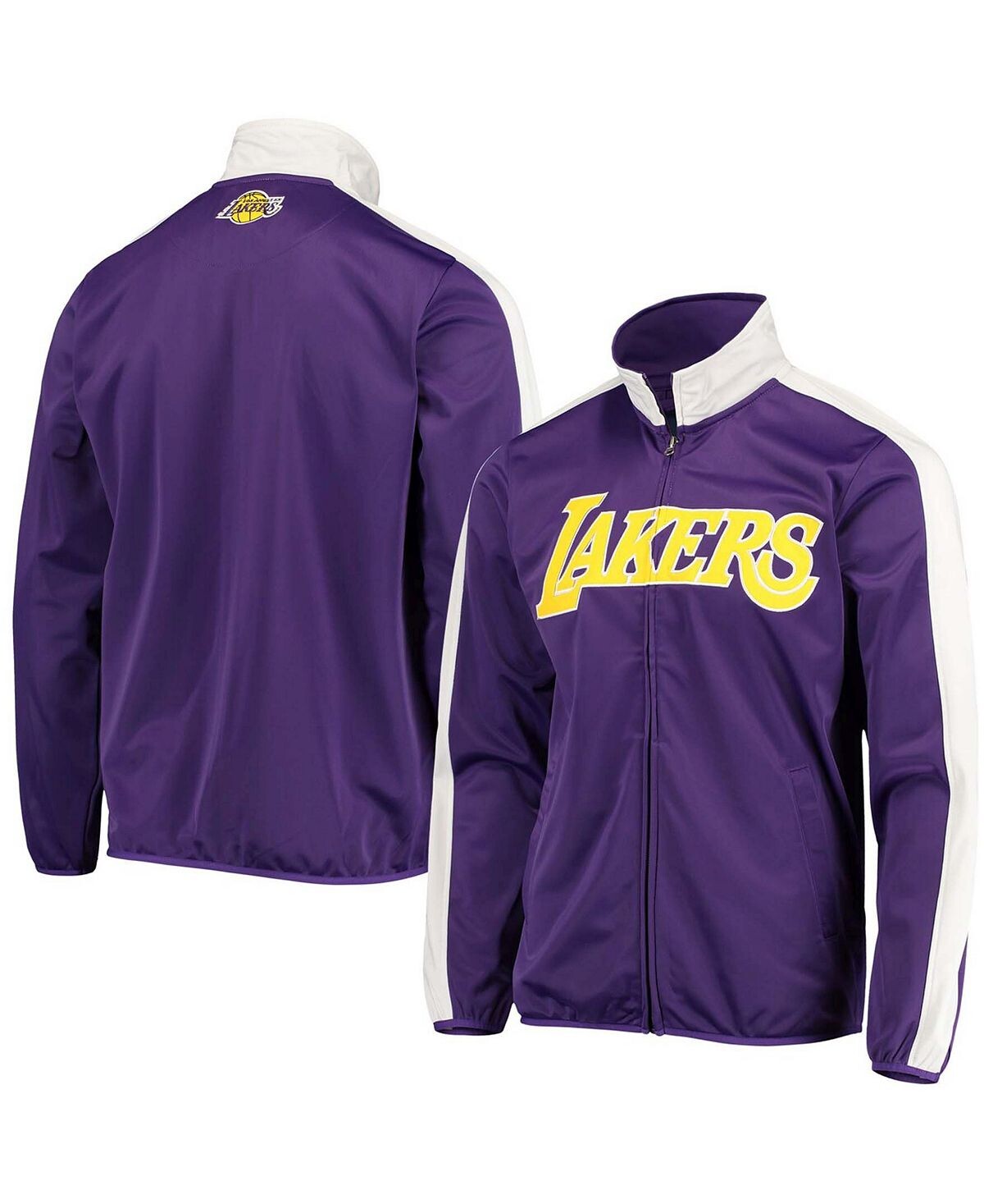 

Мужская фиолетово-белая спортивная куртка los angeles lakers zone blitz с молнией во всю длину G-III Sports by Carl Banks, мульти, Фиолетовый