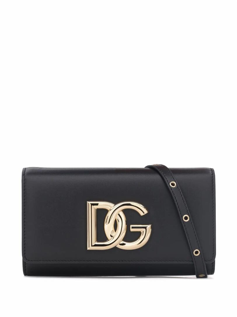 

Кожаный клатч с логотипом Dolce&Gabbana