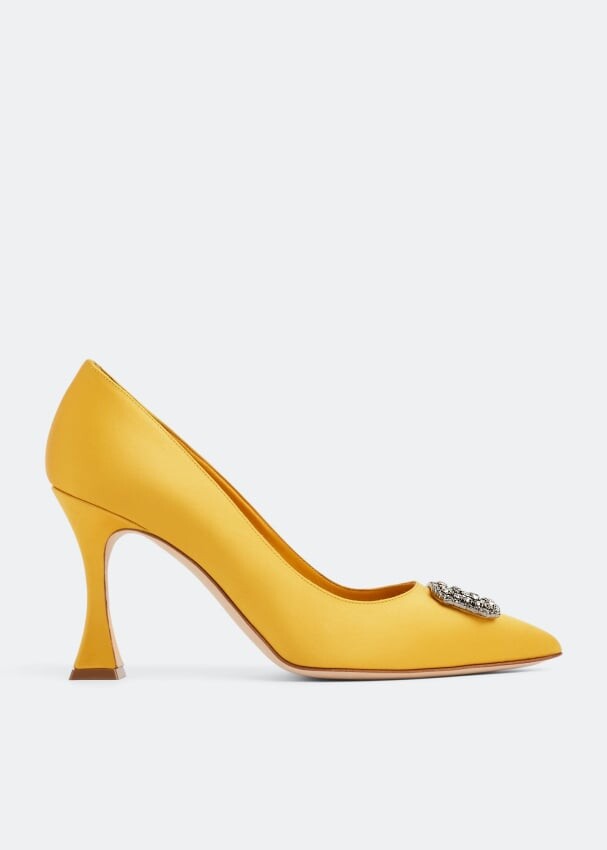 

Туфли MANOLO BLAHNIK Floritanuhi pumps, желтый