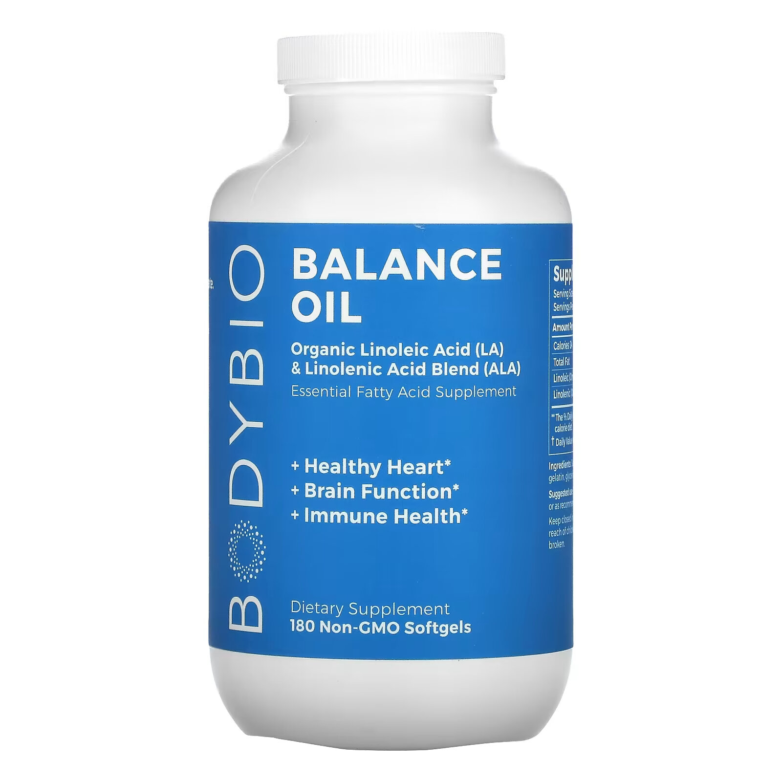 BodyBio, Balance Oil, 180 мягких таблеток без ГМО bodybio бутират натрия 60 капсул без гмо
