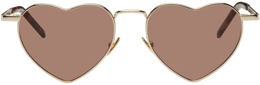 

Золотистые солнцезащитные очки New Wave SL 301 Loulou Saint Laurent