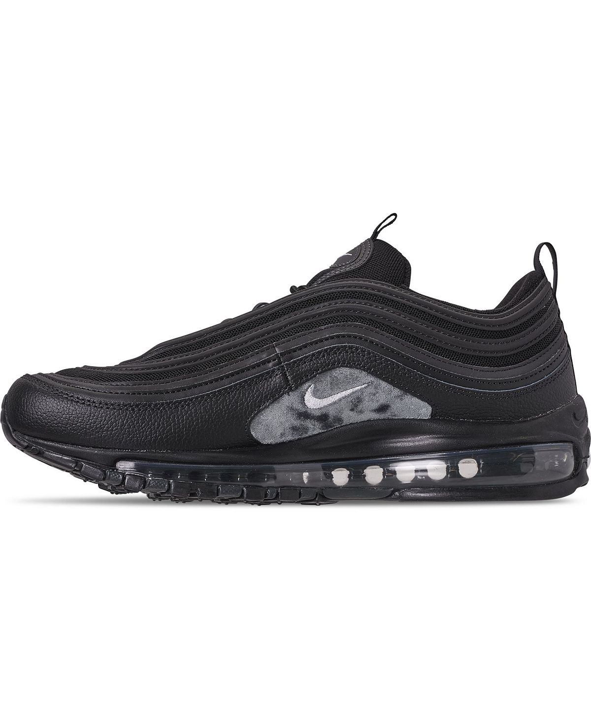 Nike air max 97 triple clearance all black with white stripe