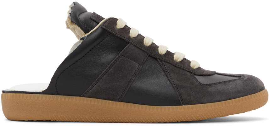 

Черные кроссовки Replica с вырезами Maison Margiela