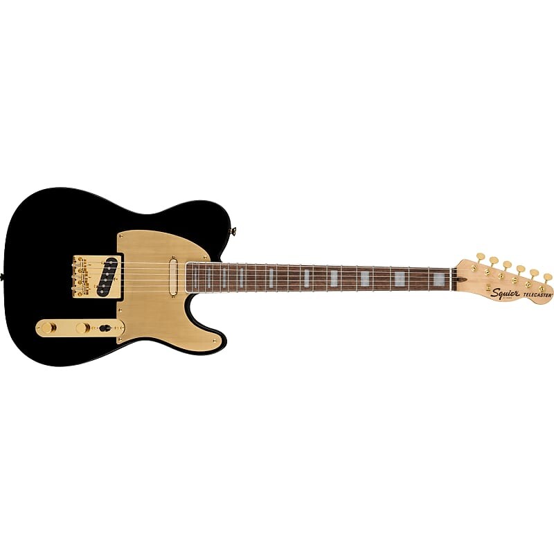 

Squier (Fender) 40-летие Telecaster Guitar, золотое издание, черный 379400506