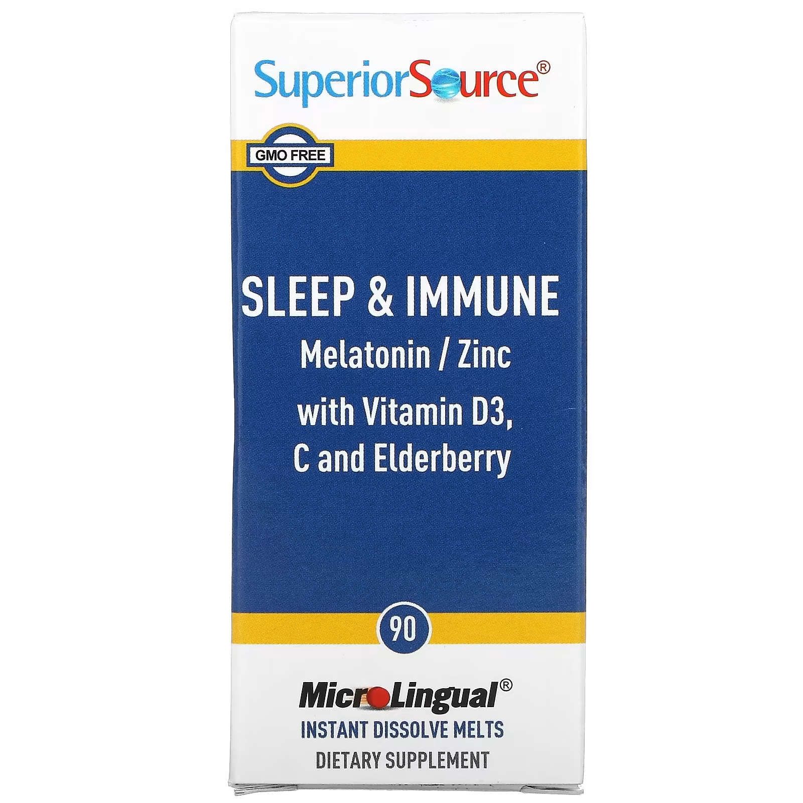 Superior Source Sleep & Immune, 90шт пищевая добавка superior source kid s immune clean melts 90 шт
