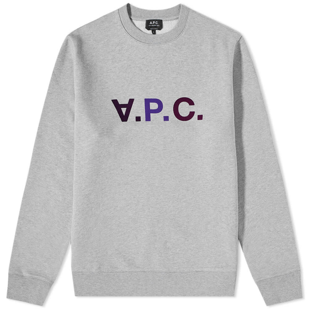 

Толстовка A.P.C. Vpc Multicolour Logo Crew Sweat, Серый