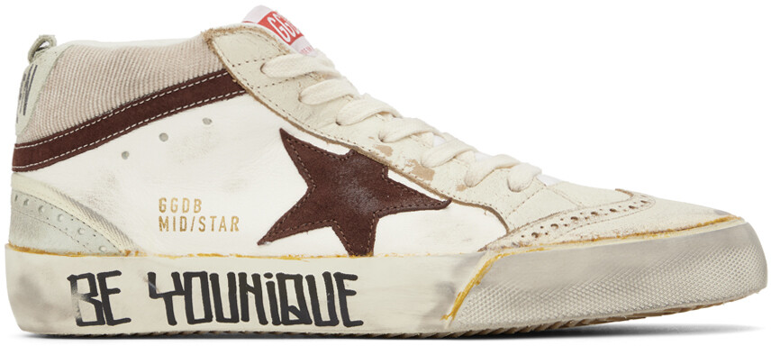 

Кроссовки Off-White Mid Star Golden Goose