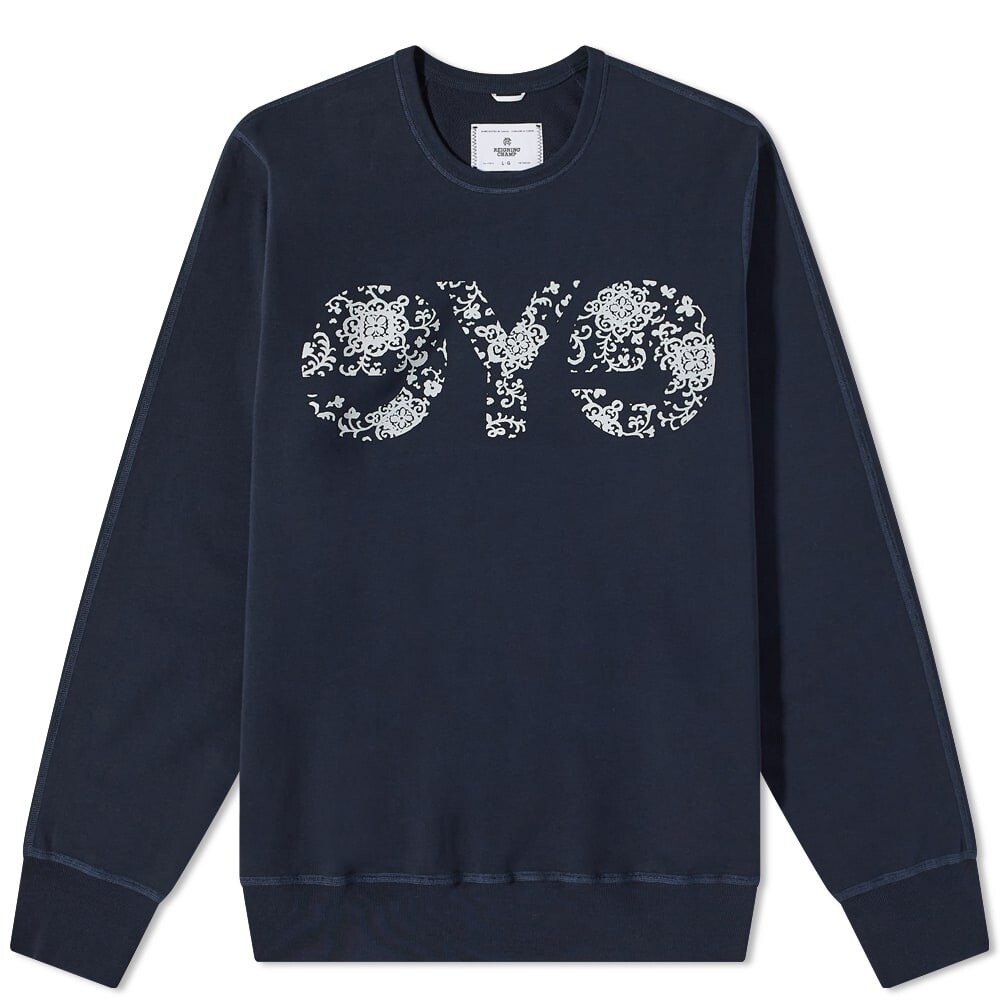 

Толстовка Junya Watanabe MAN x eYe x Reigning Champ Logo Crew Sweat, Черный