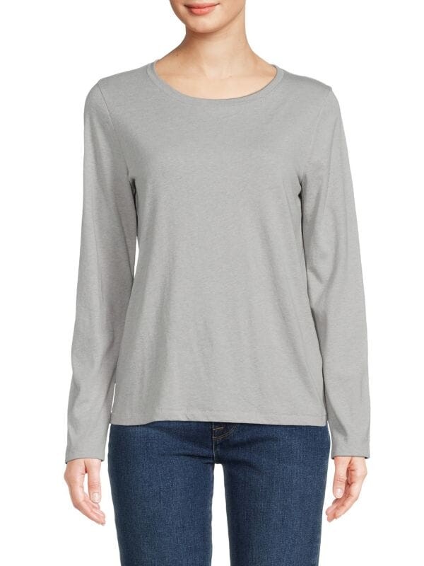 

Футболка Цельная Madewell Northside, светло - серый