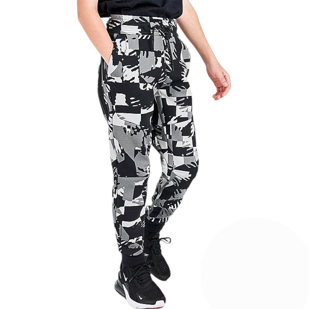 

Джоггеры Nike Sportswear Allover Print Tech Fleece, серый/черный