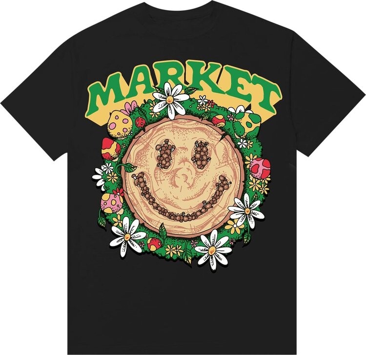 

Футболка Market Smiley Decomposition T-Shirt 'Vintage Black', черный