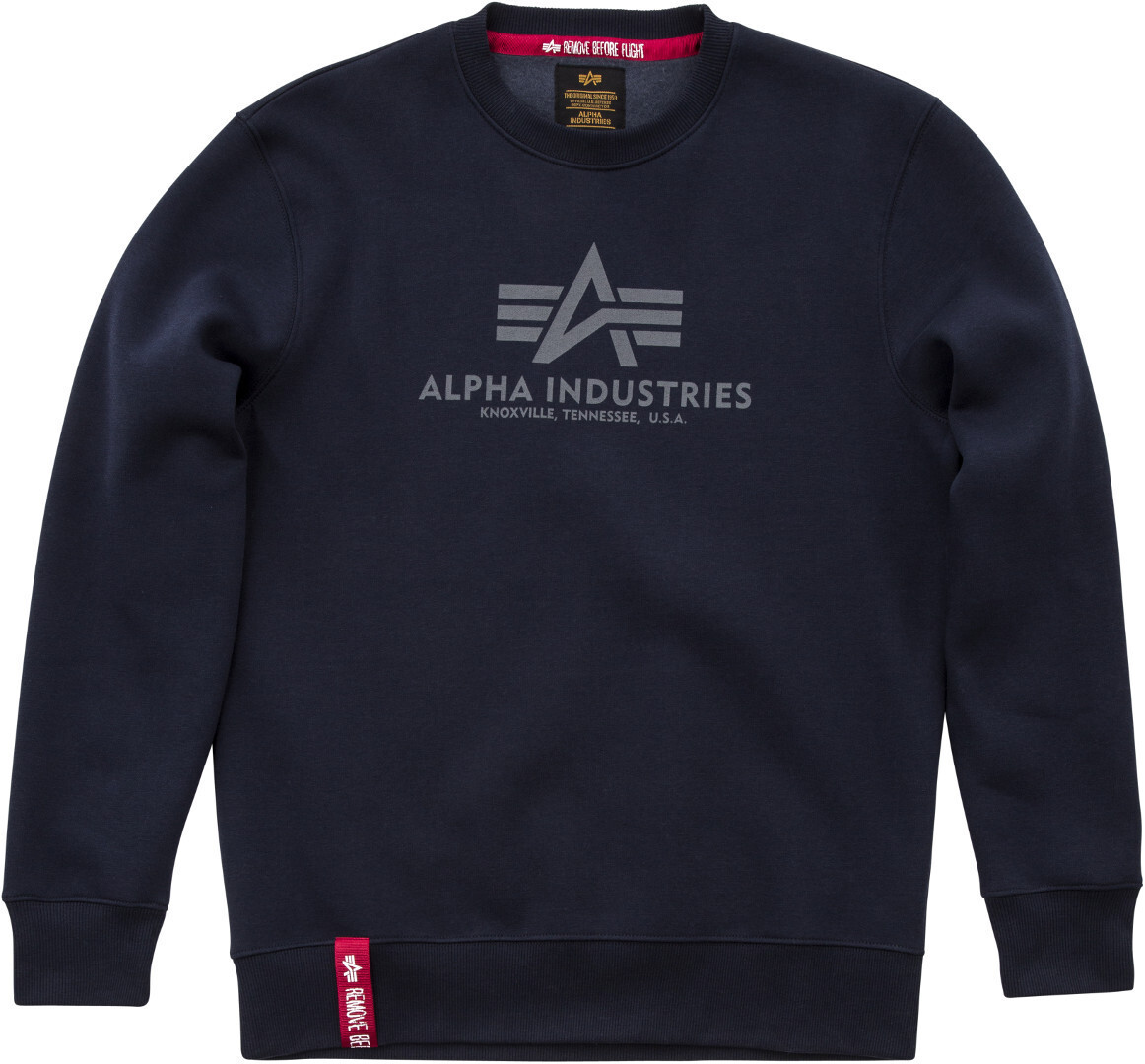

Толстовка Alpha Industries Basic, сине-серая