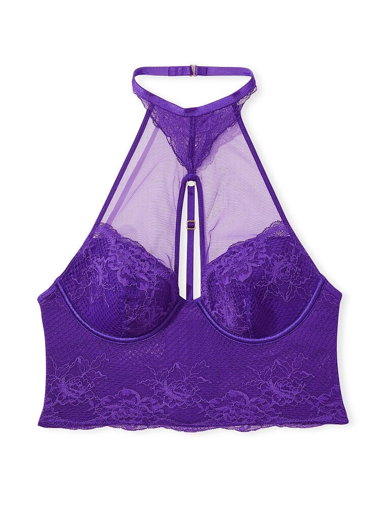 

Корсет Victoria's Secret Very Sexy High-neck Lace, фиолетовый