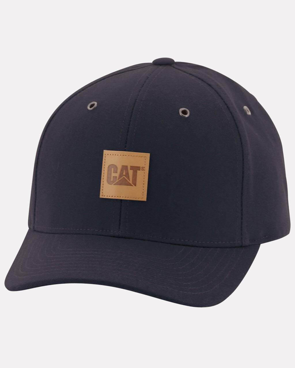 

Мужская кожаная кепка с нашивками CAT, черный