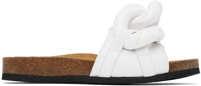 

Белые шлепанцы с цепочками JW Anderson