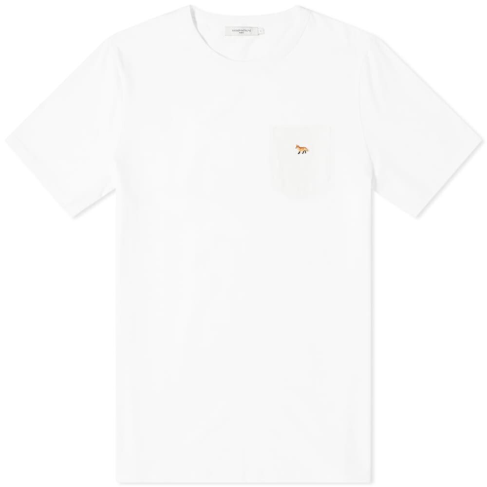 

Футболка Maison Kitsuné Profile Fox Patch Pocket Tee, Белый