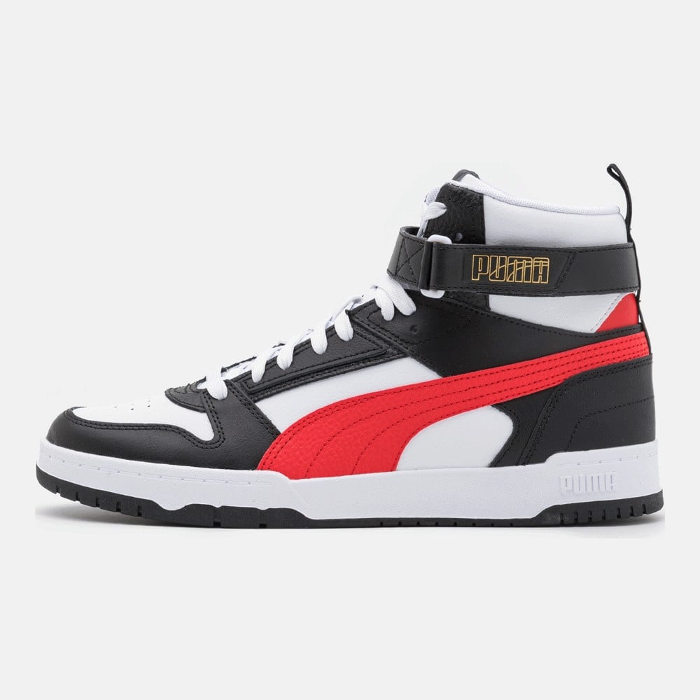 Кроссовки Puma Rbd Game Unisex, white/high risk red/black/team gold - фото