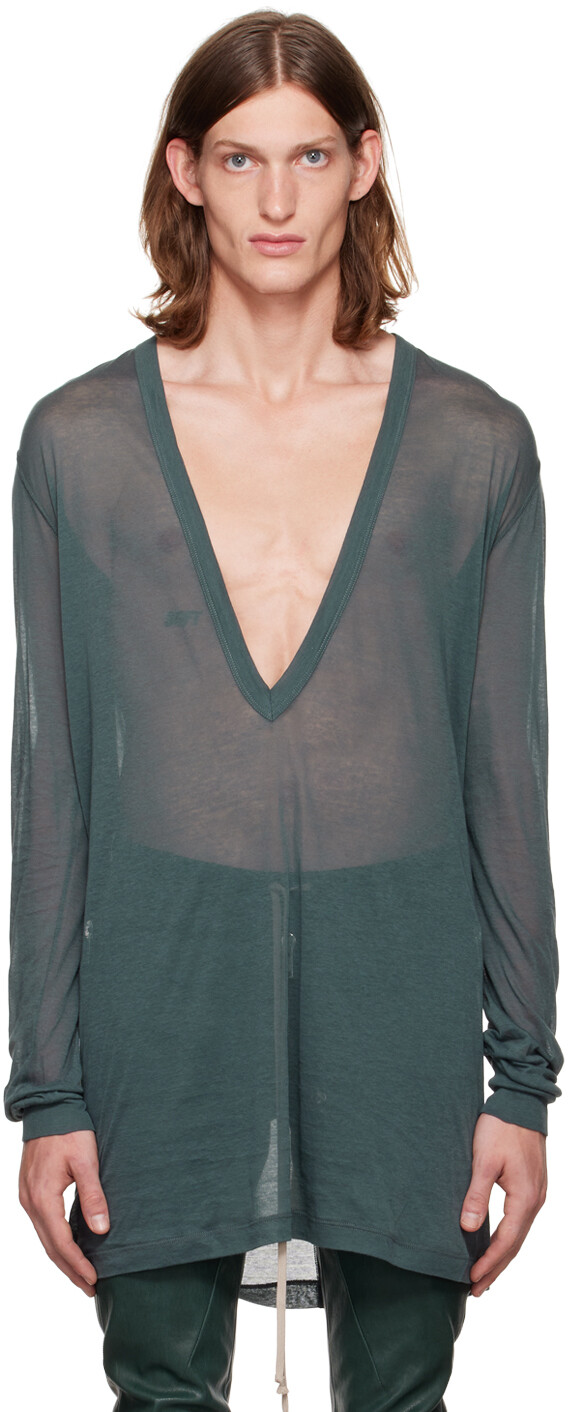 

Зеленая футболка с длинным рукавом Dylan Rick Owens